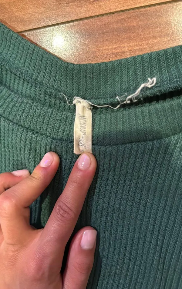 Cropped Long Sleeve Green Size M - Image 2