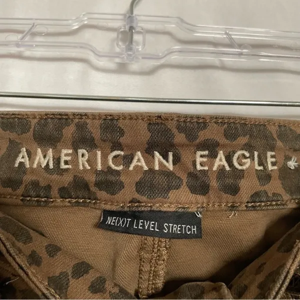 American Eagle next level stretch super hi-rise leopard jegging 4S - Image 5