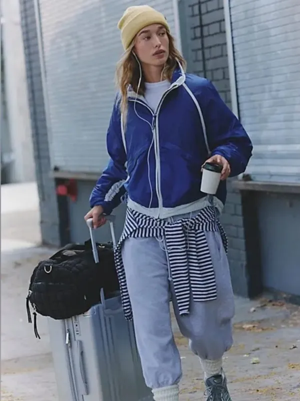 NWT Free People Earth Gem Packable Jacket in Athlete Blue Combo - Image 2