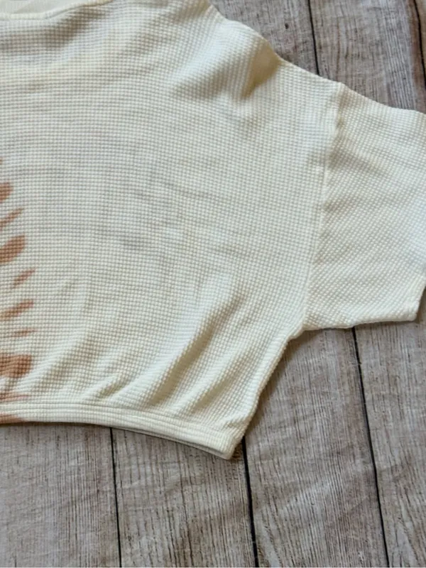 Aerie Offline Size XL Women’s Cropped Waffle Knit "Gotta Dance" Tie Dye Top - Image 11