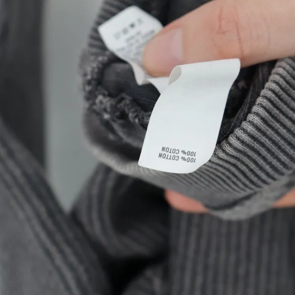 Aerie Women's Ribbed Cropped Hoodie Charcoal Gray Size Small Oversized Casual - Image 5
