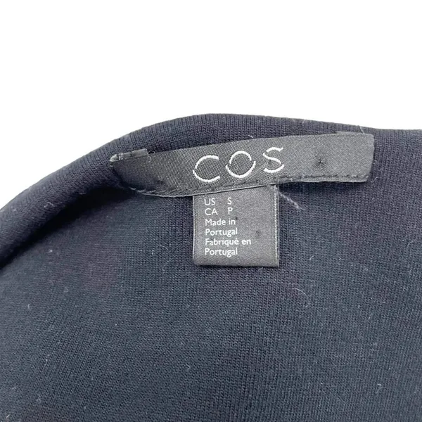 COS Black Tie Front Long Sleeve Paperbag‎ Skirt Dress Size Small - Image 6