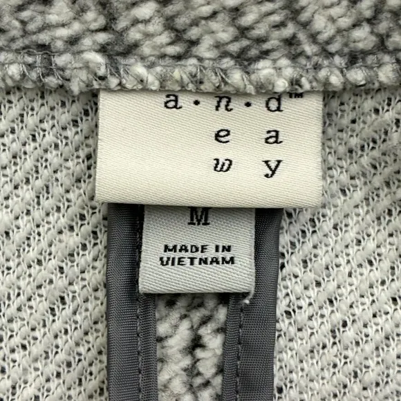 A‎ NEW DAY Textured Knit Open Front Long Sleeve Coatigan Jacket Womens M Gray - Image 6
