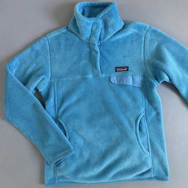 Patagonia Re-Tool Snap-T Ultramarine Electron Blue XDye Polartec Fleece Pullover - Image 4