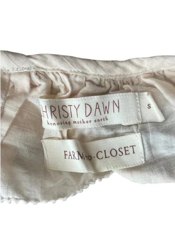 Christy Dawn Women’s Clemence Regenerative Organic Cotton Maxi Dress Pearl White - Image 4
