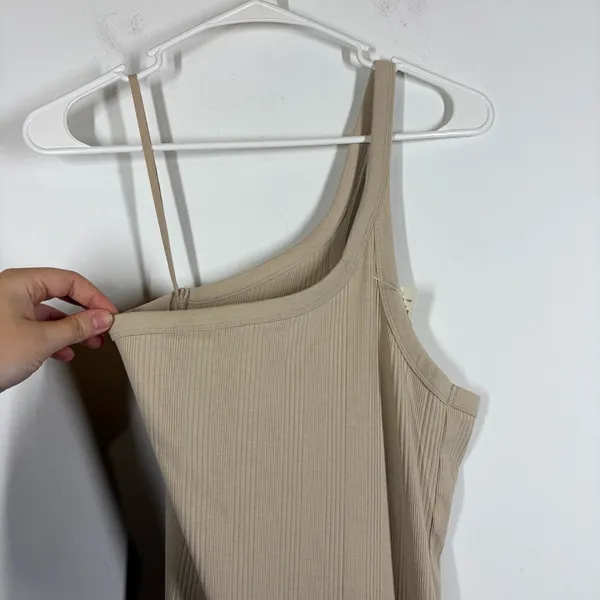 NWT Aerie One Shoulder Ribbed Midi Dress Size Medium - Image 6