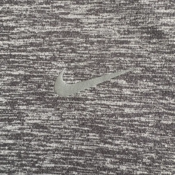 Nike Running Dri-FIT Quarter Zip Gray Reflective Workout Top Large - Image 4