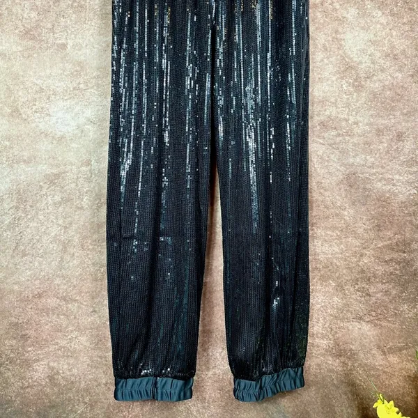 Shavonne Dorsey Sequin Jogger Black M - Image 5