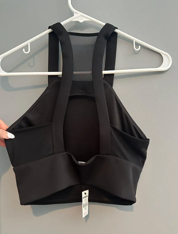 Express High Neck Cropped Tank Top - Image 2