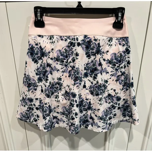 Puma‎ Pink Floral Skort Size XS Tennis Pickleball Golf Sporty Power Shape - Image 3