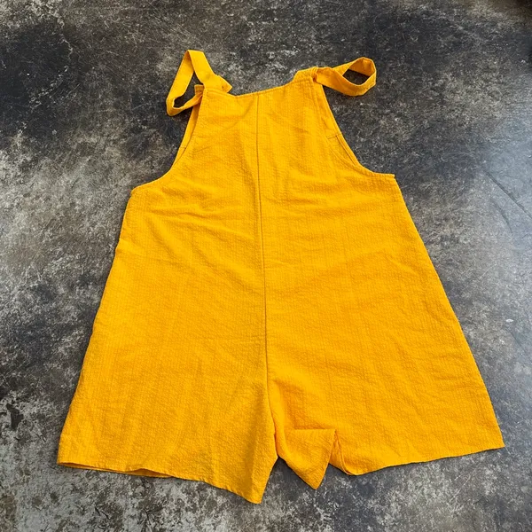 SheIn Emery Rose Orange Overall Romper - Image 3