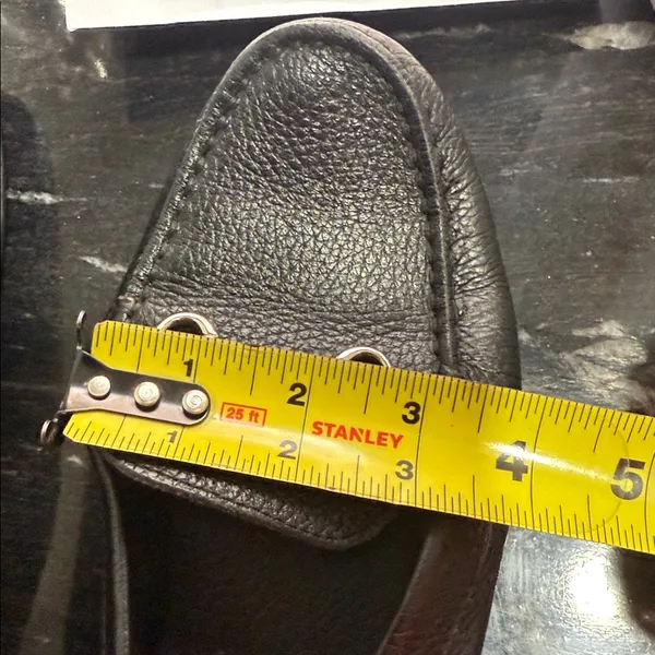 Black Leather Loafers Size 8.5 - Image 12
