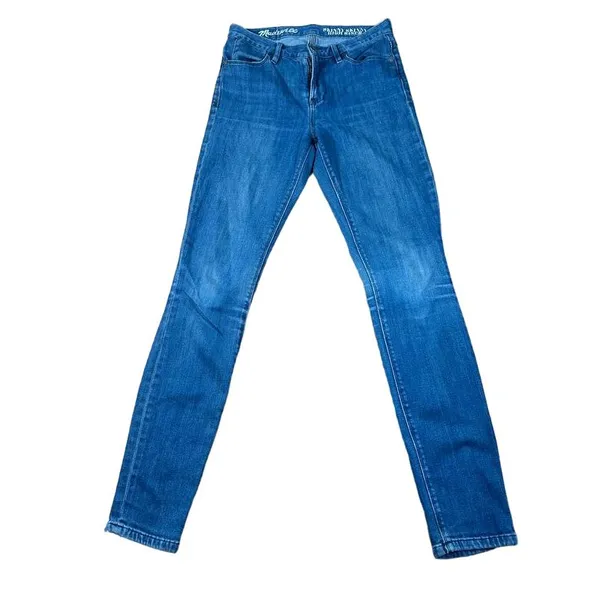 Madewell Skinny Skinny High Rise‎ Blue Denim Jeans Classic Fit Everyday Wear - Image 2