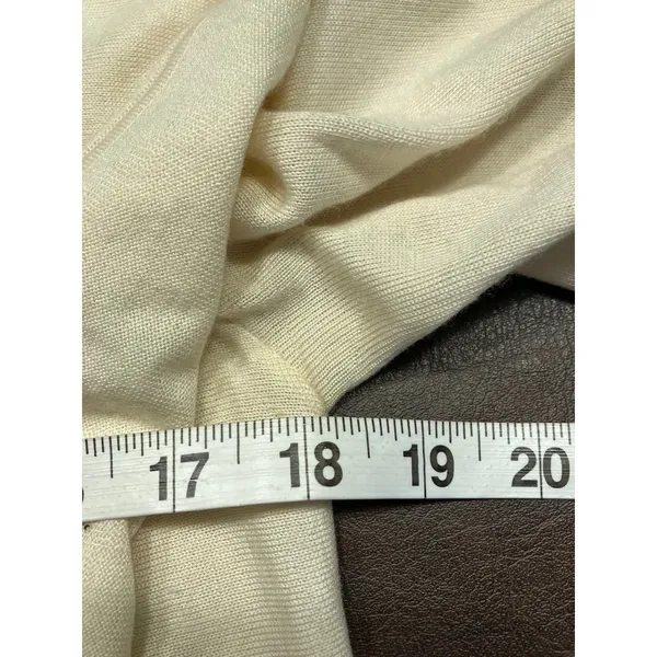 Ralph Lauren Womens‎ Drape Open Front Cardigan Sweater Knitwear Cream Luxury - Image 10