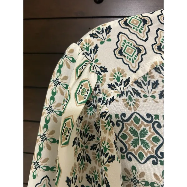 LOFT Blouse Women Xl Long Sleeve Lightweight Spring Career Sunny Polished NWT - Image 6