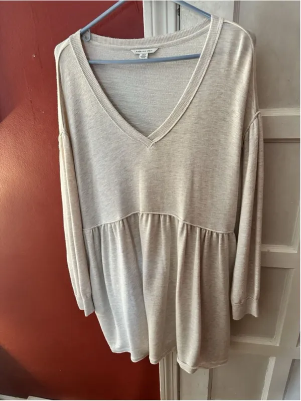 American Eagle V-Neck Babydoll Dress - Image 7