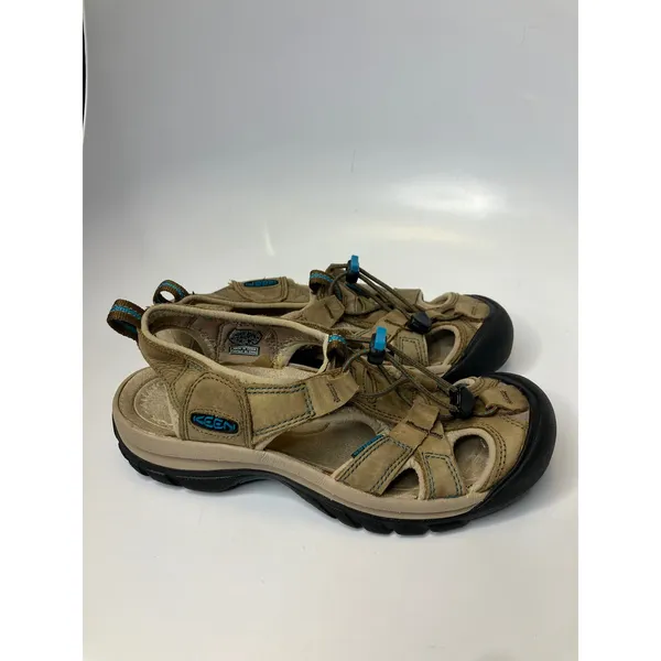Keen Venice H2 Sandals Womens 7 Tan Good Waterproof Leather Sport Outdoor Hiking - Image 4