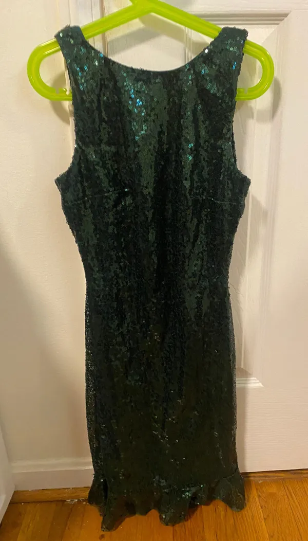 Lucy in the Sky green sequence hoco dress - Image 2