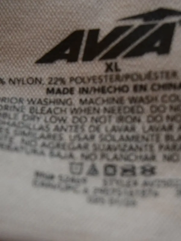 NWT AVIA Low Support Pullover Sports Bra, Beige XL(0250) - Image 6