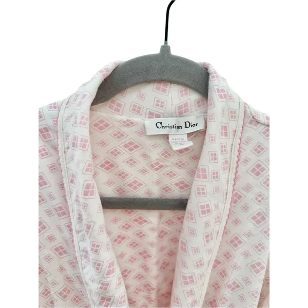 Christian Dior Vintage 100% Cotton Robe - Image 5