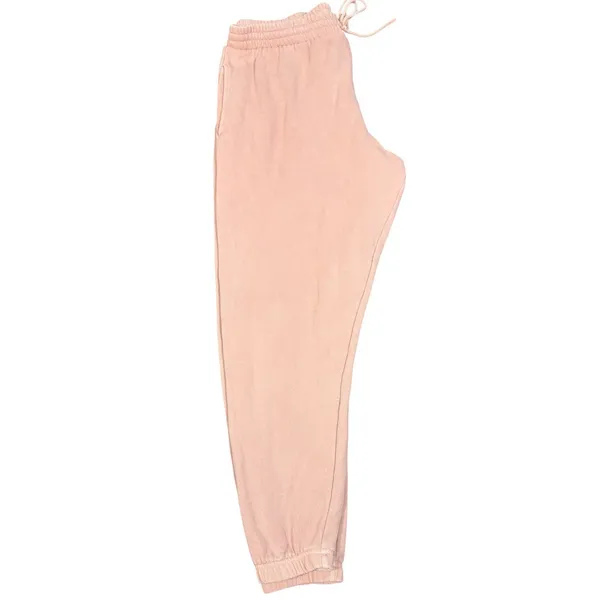 PINK Victoria's Secret Fleece Jogger Sweatpants Womens Large Pink Drawstring - Image 8