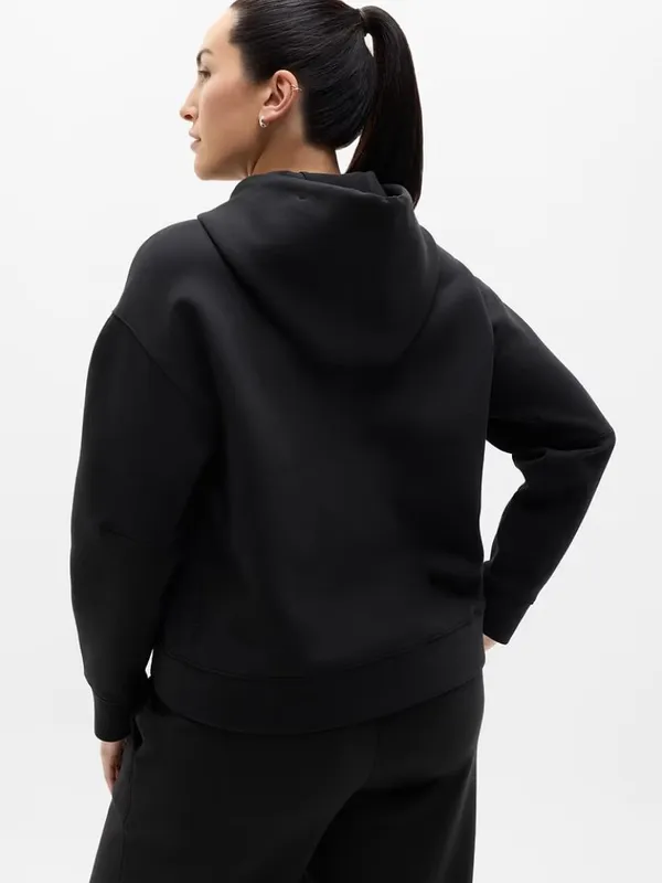 New Athleta M Form Knit Full Zip Sweatshirt Hoodie Black Medium Regular - Image 5