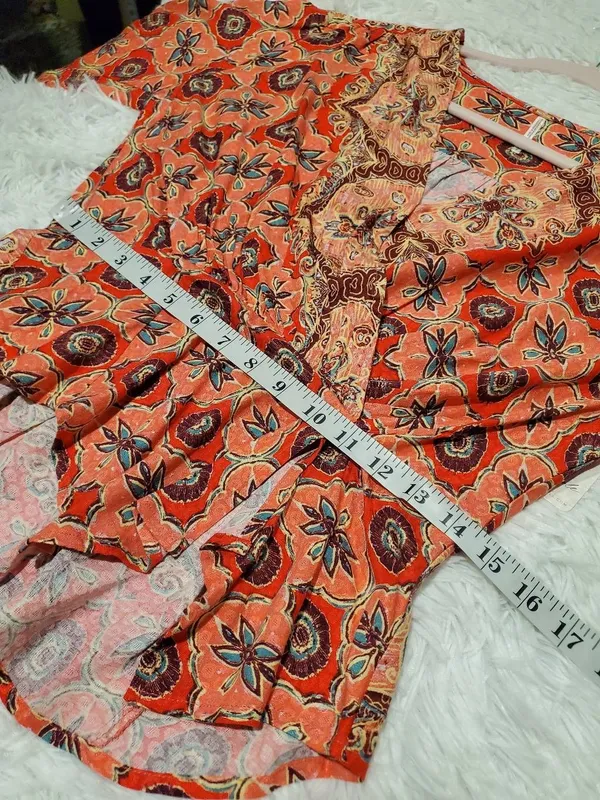 NEW Free People Falling For You Top in Red Pink Small - Image 5