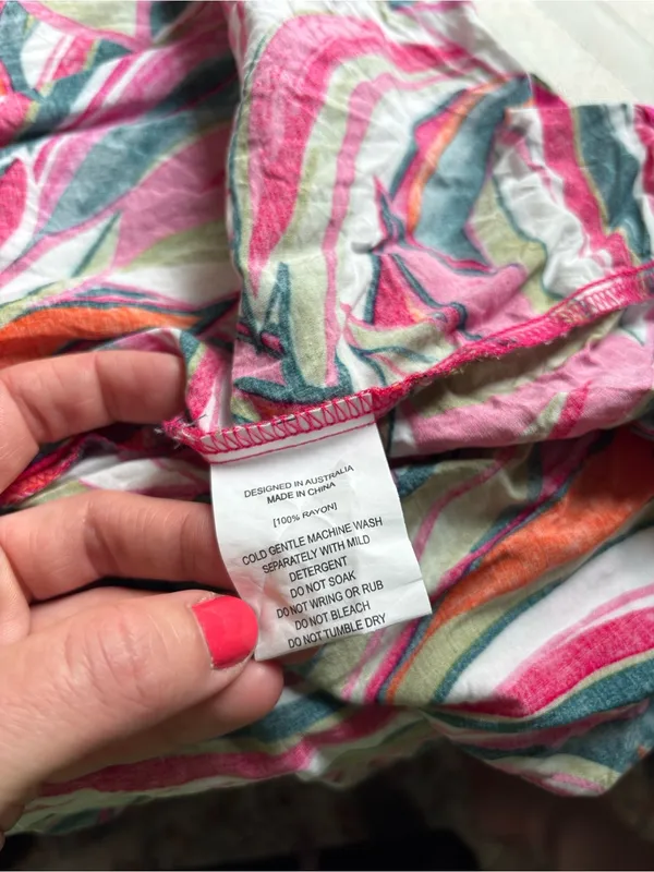 Abel the Label Anthropologie Kelissa Maxi Dress Small One Shoulder Colorful - Image 11