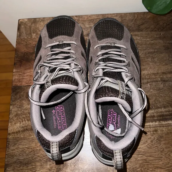 Columbia Techlite Womens 7.5 Trail Hiking Gray‎ Pink Mesh Breathable Gorpcore - Image 5