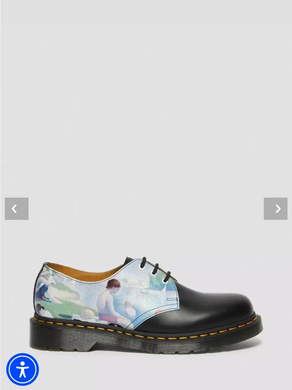 Dr. Martens 1461 THE NATIONAL GALLERY SEURAT OXFORD SHOES Bathers at Asnières - Image 7