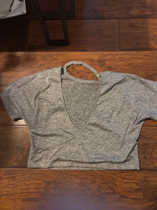 Backless athletic top Gray - Image 2