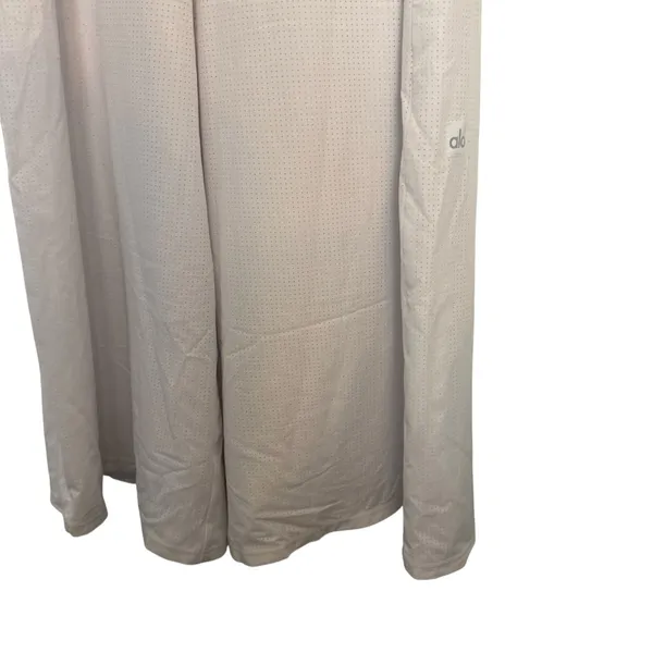 Alo Yoga White Mesh Mirage Wide Leg Athleisure Lounge Pants Size Small - Image 6