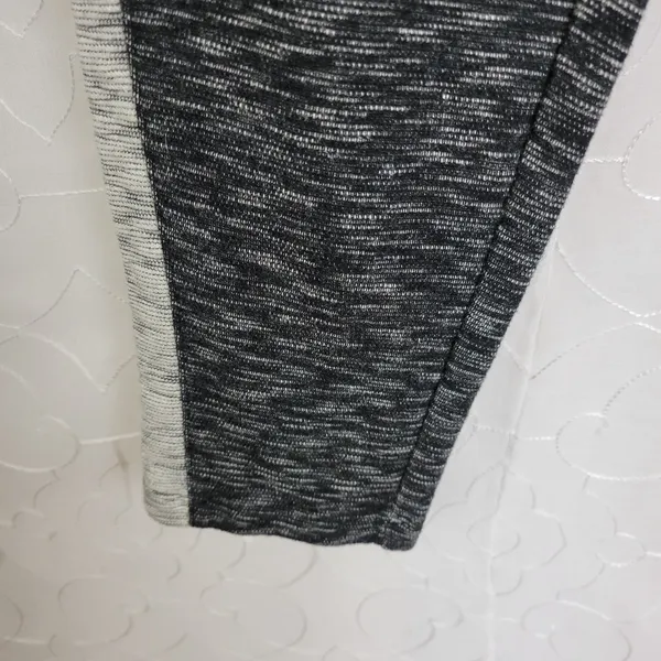 Lou & Gray Womens Pants Sz XS Black Stripe Elastic Waist Drawstring Sweat Jogger - Image 5
