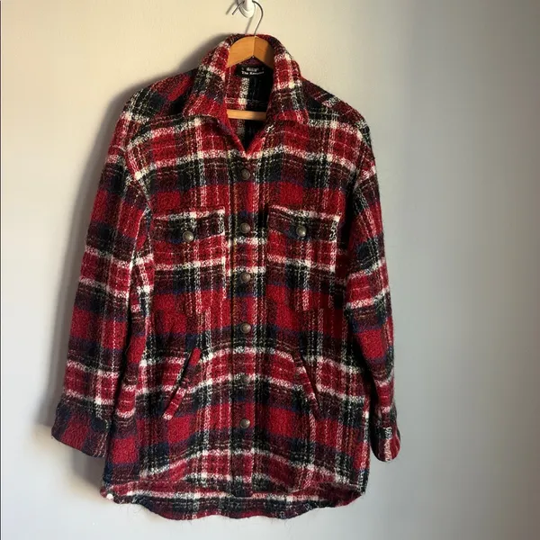 The Kooples Tweed Plaid Shacket - Image 2