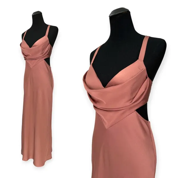 Princess Polly | Size 8 | Kali Maxi Dress in Light Mauve Prom Bridesmaid Formal - Image 5