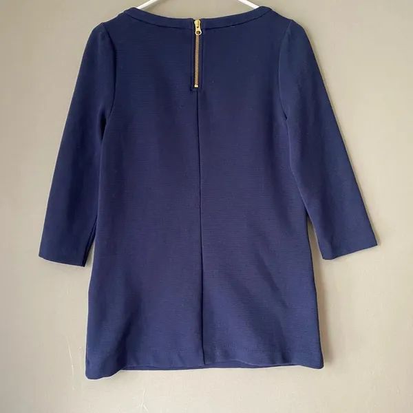 Anthropologie Boden sz‎ 6 blue ribbed cotton mod top - Image 4