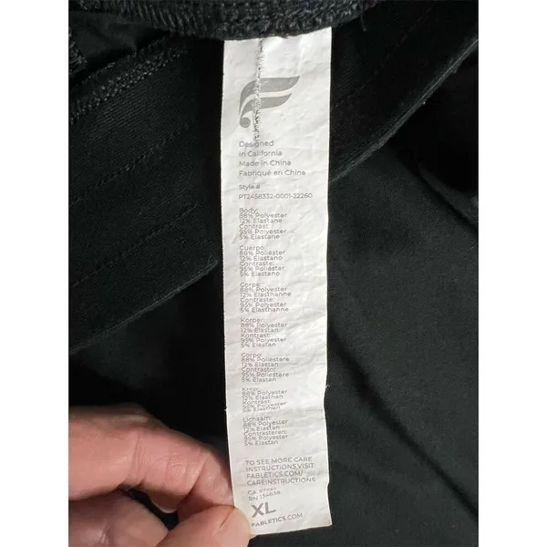 Fabletics Women's Black Jogger Pants XL Casual Relaxed Fit - Image 6