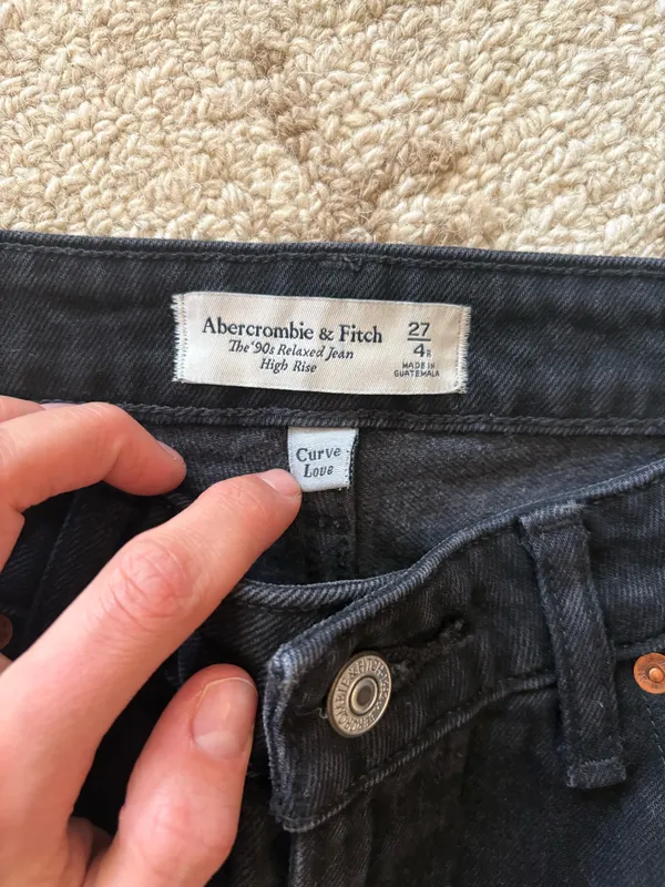 Abercrombie & Fitch The 90s Relaxed Jean High Rise Curve love size 27 - Image 3