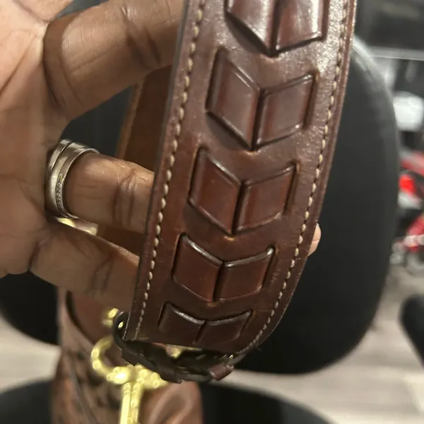 Coach Brown Leather and Canvas Shoulder Bag - Image 2