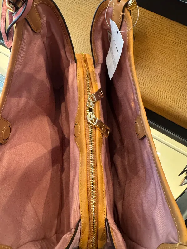 NWT COACH Erin Shoulder Bag In Signature Canvas With Charms CEL13 in powder pink - Image 6