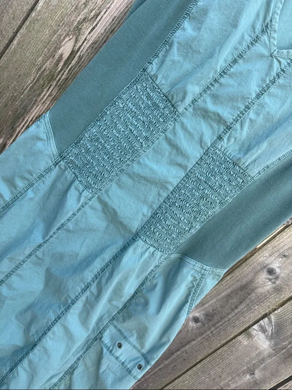 EUC XCVI WEARABLES Gibbon Tank Dress Bubble Hem Sleeveless V Neck Green Large - Image 5