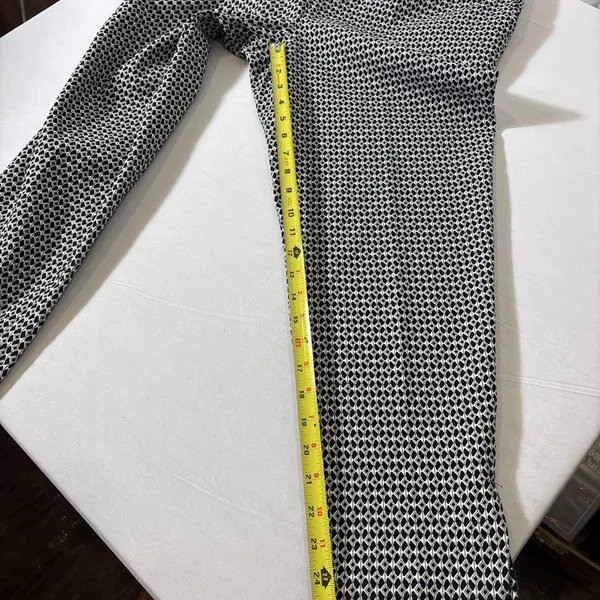 Anthropologie Larkin Jacquard Tapered‎ Trouser Ankle Pants Women Size Medium - Image 7