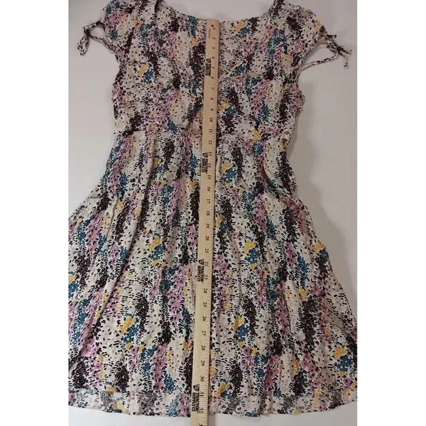 Women's Free People Boho Floral Fall Y2K Streetwear Dress Hippie Medium Fall Flo - Image 6