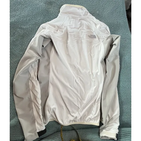 The North Face Women's Soft Shell Jacket White Gray Size S Windstopper EUC - Image 13