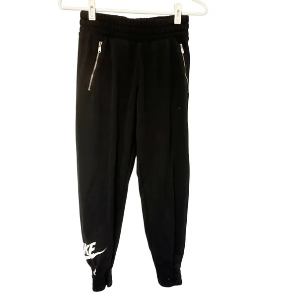 Nike Size XS DM1773-010 Women Sportswear Black‎ Fleece Training Pant - Image 2
