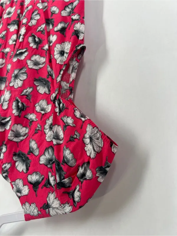 Wallis Fuchsia Floral Cap-Sleeve‎ Mini Dress - Image 4