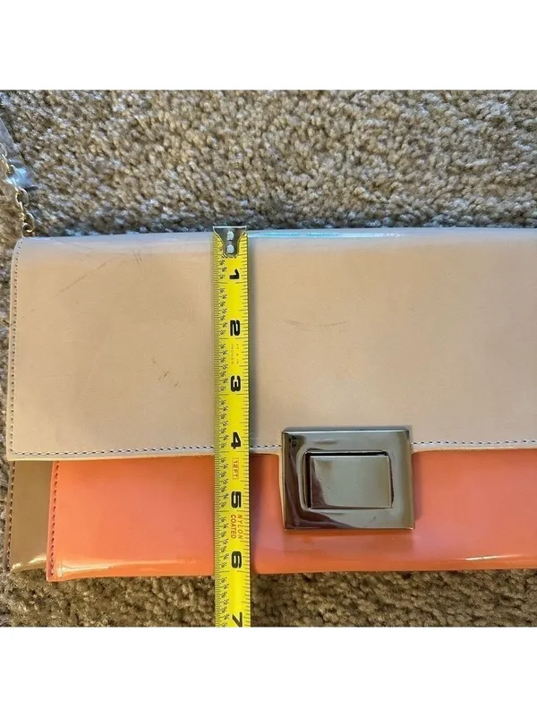 Aldo Tan Peach Color Block Crossbody Shoulder Bag - Image 11