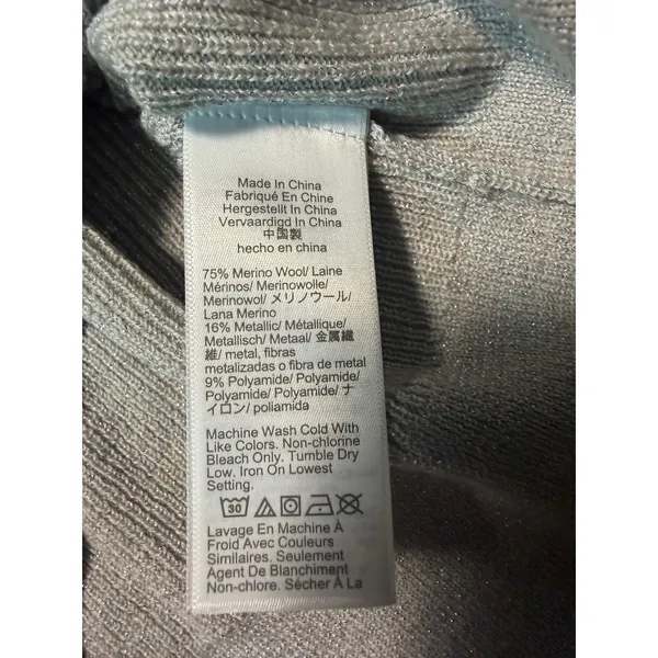 J. Crew Metallic merino wool ruffleneck sweater NEW - Image 6