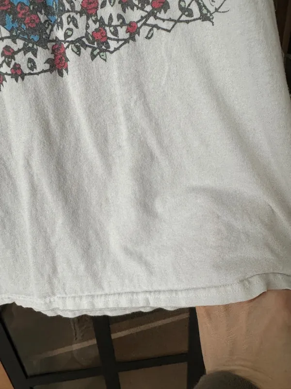 Junk Food grateful dead skeletons band tee bed of roses flea market short sleeve - Image 8