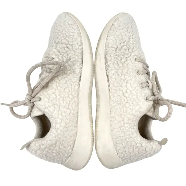Allbirds Wool Sneakers Runner Fluffs White Merino Wool Athletic Shoes US Size 9 - Image 3